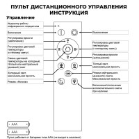 Люстра потолочная Семь огней SF7098/6C-CR LED 132 Вт регулируемый белый свет цвет серый