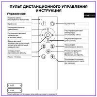 Люстра потолочная Семь огней SF7100/8C-CR LED 168 Вт регулируемый белый свет цвет серый