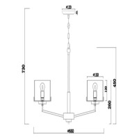 Светильник потолочный Freya FR5096PL-05CH