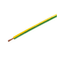 Кабель Камкабель ПУГВ 1x4 мм на отрез ГОСТ цвет зеленый