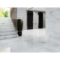 Керамогранит Estima RL01 80x80 см 1.28 м² неполированный цвет белый