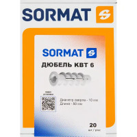 Дюбель для газобетона Sormat KBT 6x50 мм 20 шт.