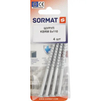 Шуруп Sormat KBRM 8x110 мм 4 шт.