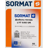 Дюбель-гвоздь Sormat LYT 6/60 UK KP 50 шт.