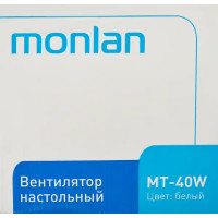 Вентилятор настольный Monlan MT-40W 40 Вт 34 см цвет белый