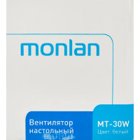 Вентилятор настольный Monlan MT-30W 30 Вт 27 см цвет белый