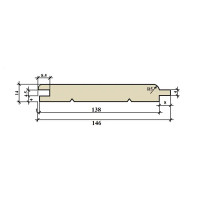 Вагонка штиль Норма 14x146x2000 мм хвоя