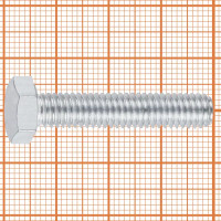 Болт с шестигранной головкой DIN 933 10.9 M8x40 мм 8 шт.