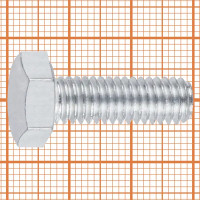 Болт с шестигранной головкой DIN 933 10.9 M10x30 мм 6 шт.
