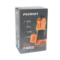 Насос погружной дренажный Patriot F 8800 для грязной воды 13000 л/час