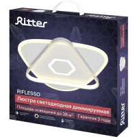 Люстра потолочная светодиодная диммируемая Ritter Riflesso 52305 9 с д/у 90 Вт 38 м² 2700К-6500К цвет белый