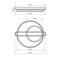 Люстра потолочная светодиодная диммируемая Ritter Eclipse 52086 7 с д/у 96 Вт 24 м² 2700К-6500К цвет белый/хром