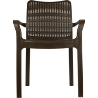 Стул Ingreen Rattan 50.6х58х83.3 см пластик коричневый