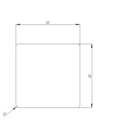 Столб лестничный цельноламельный лиственница сорт Экстра прямой 80x80x1200 мм