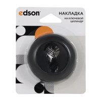 Накладка на замок Edson EDS-SC-Z01 ⌀50.2 мм цвет чёрный