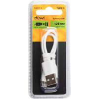 Кабель Duwi USB-Type-C 0.125 м цвет белый