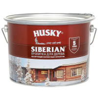 Пропитка для дерева Husky Siberian полуматовая цвет осенний клен 9 л