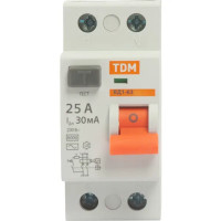 УЗО Tdm Electric ВД1-63 2P 25 A 30 мА 4.5 кА AC SQ0203-0008