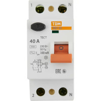 УЗО Tdm Electric ВД1-63 2P 40 A 300 мА 4.5 кА AC SQ0203-0012