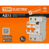 Дифференциальный автомат Tdm Electric АД-12 2P C16 A 10 мА 4.5 кА AC SQ0204-0005