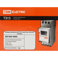 Таймер электронный TDM Electric ТЭ15-1мин/7дн-16on/off-16А-DIN