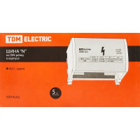 Шина N TDM Electric 4х11 групп на DIN-рейку