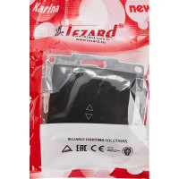 Выключатель проходной Lezard Karina цвет черный бархат