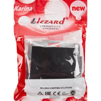 Выключатель проходной Lezard Karina с подсветкой цвет черный бархат