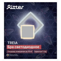 Настенный светильник светодиодный бра Ritter Treia 52355 0 32 Вт 15 м² изменение оттенков белого света цвет белый