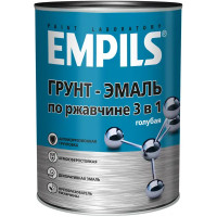 Грунт-эмаль по ржавчине 3 в 1 Empils PL гладкая цвет голубой 0.9 кг