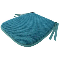 Галета для стула Linen Way Цитус 38/27x40x3 см цвет бирюзовый
