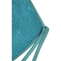 Галета для стула Linen Way Цитус 38/27x40x3 см цвет бирюзовый