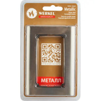 Рамка для розеток и выключателей Werkel Metallic 2 поста цвет глянцевый никель