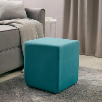 Банкетка домашняя Seasons 35x35x41 см цвет бирюзовый