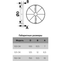 Обратный клапан вентиляционный Эра ОК 150 D150 мм пластик