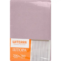 Штора на ленте 200x280 см цвет персиковый