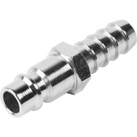 Переходник для компрессора Elitech штуцер рапид - штуцер елочка 10 мм и кольцо 10 - 15 мм