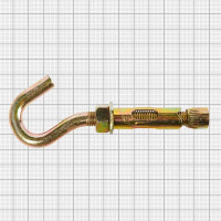 Клиновой анкер-крюк 16x80 мм оцинкованная сталь