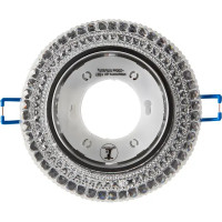 Светильник точечный встраиваемый Italmac с LED-подсветкой под отверстие 85 мм, 5 м², цвет прозрачный