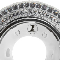 Светильник точечный встраиваемый Italmac с LED-подсветкой под отверстие 85 мм, 5 м², цвет прозрачный