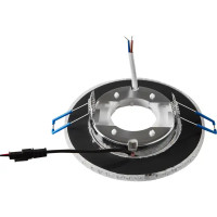 Светильник точечный встраиваемый Italmac с LED-подсветкой под отверстие 85 мм, 5 м², цвет прозрачный