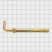 Втулочный анкер 10x100 мм, Г-образный, 2 шт.