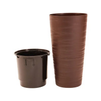 Кашпо Модерн Макси ø30 h61 см v15 л пластик мокко