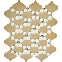 Мозаика Kerama Marazzi Arabesques Shiny 26x30 см цвет белый