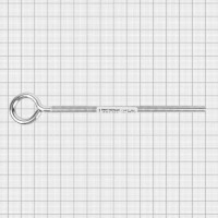 Крюк с винтом для завинчивания М8x150 мм оцинкованный