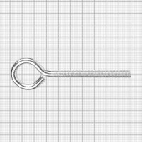 Крюк с винтом для завинчивания М12x100 мм оцинкованный