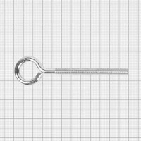Крюк с винтом для завинчивания М12x120 мм оцинкованный