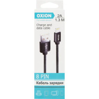 Кабель Oxion USB-Lightning 1.3 м 2 A цвет черный