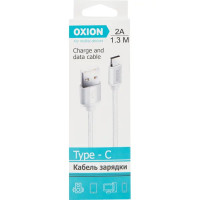 Кабель Oxion USB-Type-C 1.3 м 2 A цвет белый