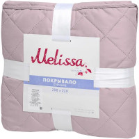 Покрывало двустороннее Melissa 200x220 см микрофибра стёганая цвет розово-серый